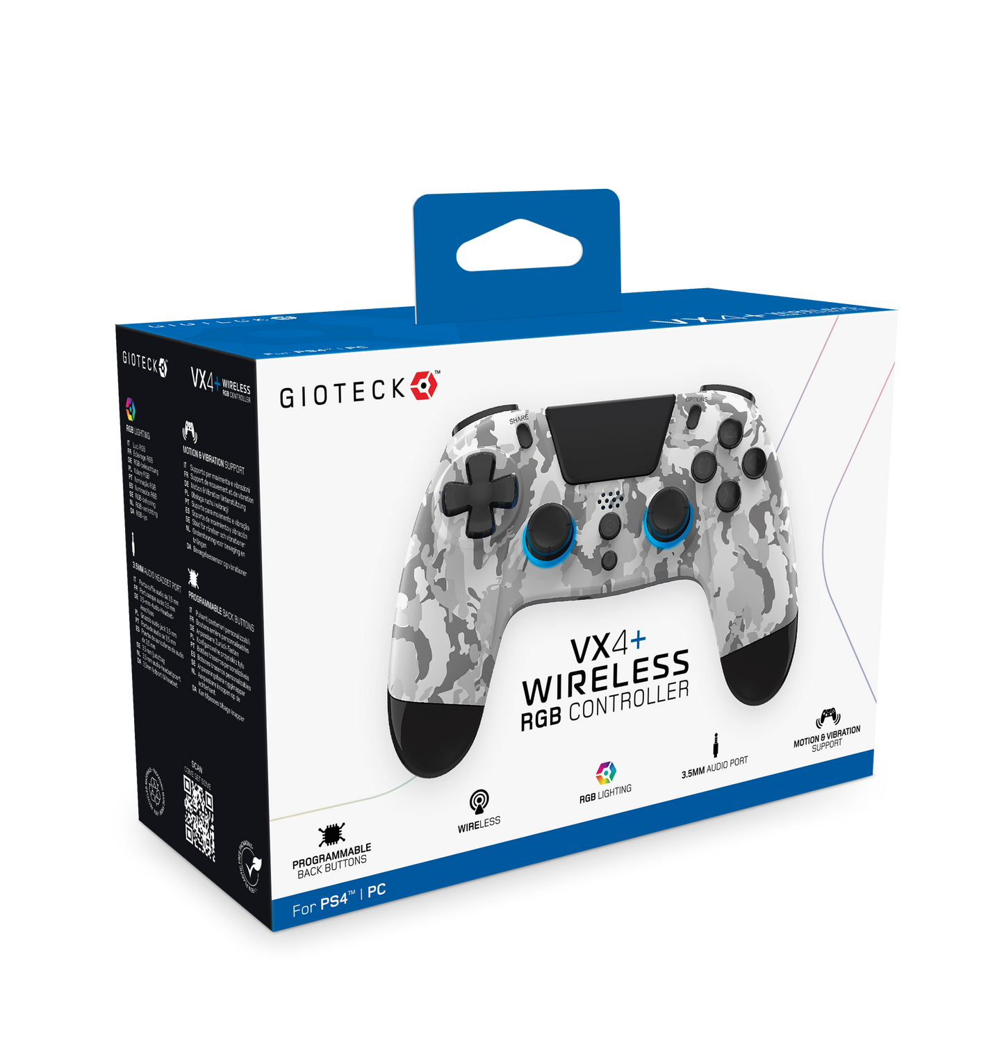 VX4+ Wireless Controller for PS4 PC Light Camo