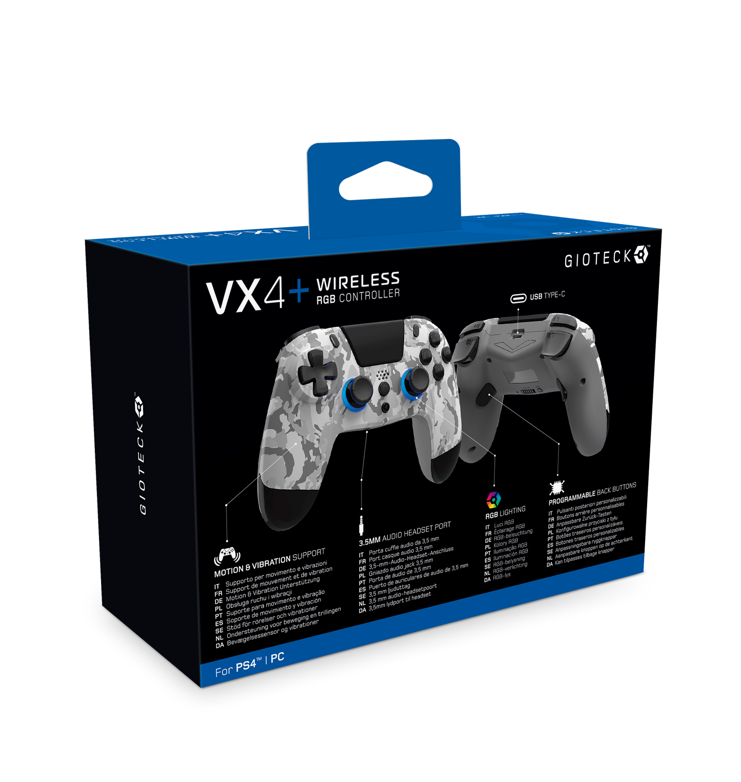 VX4+ Wireless Controller for PS4 PC Light Camo