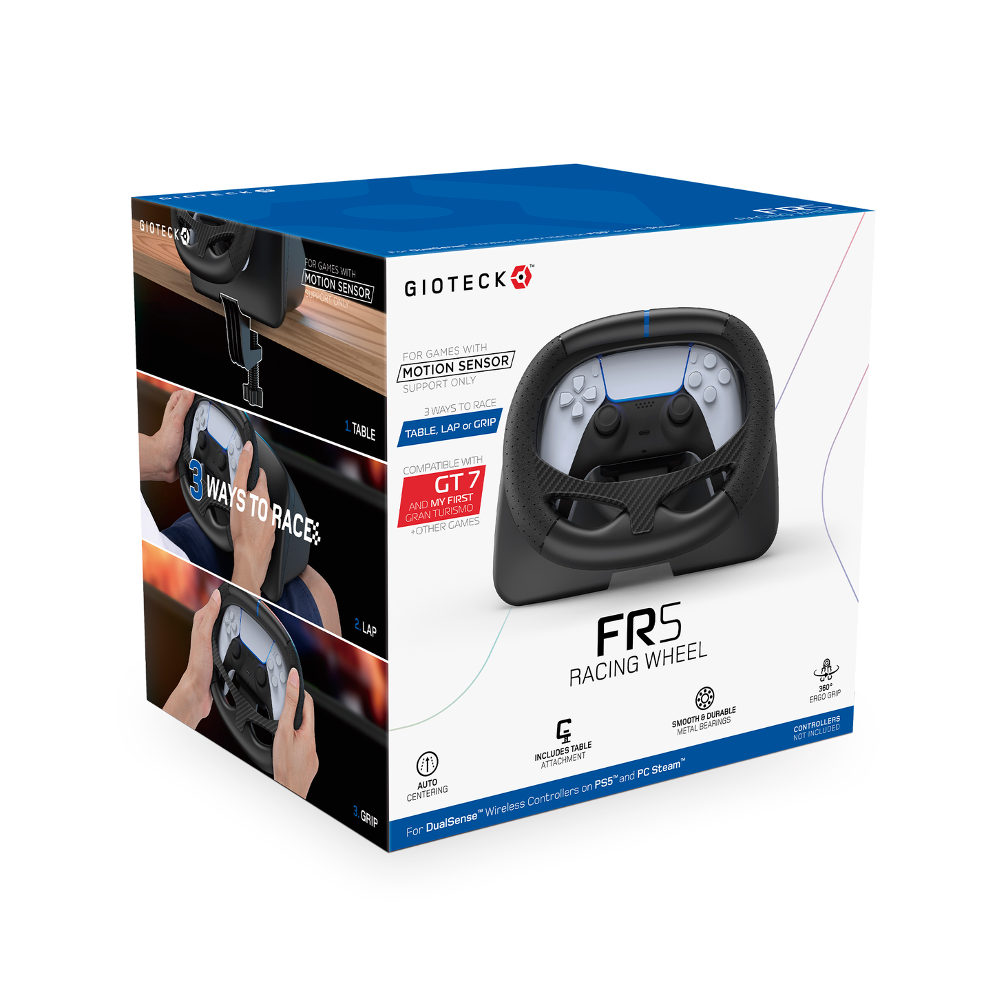 FR5 Racing Wheel Dock for DualSense Controllers - Gyro Racing - PS5, PC