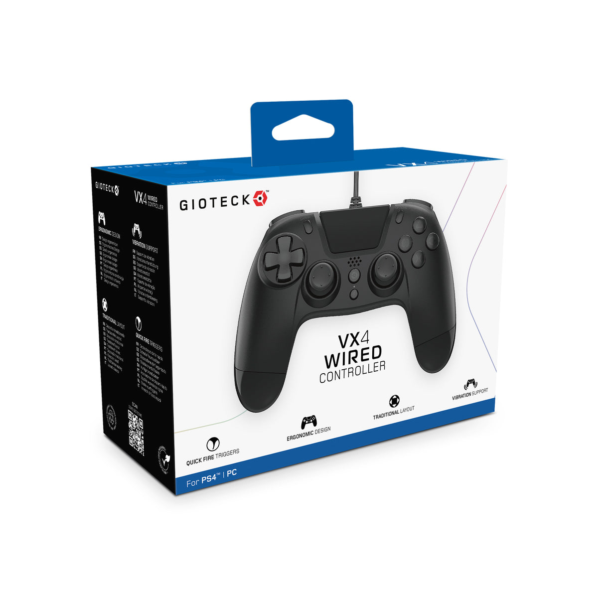 VX4 Wired Controller PS4 PC Black