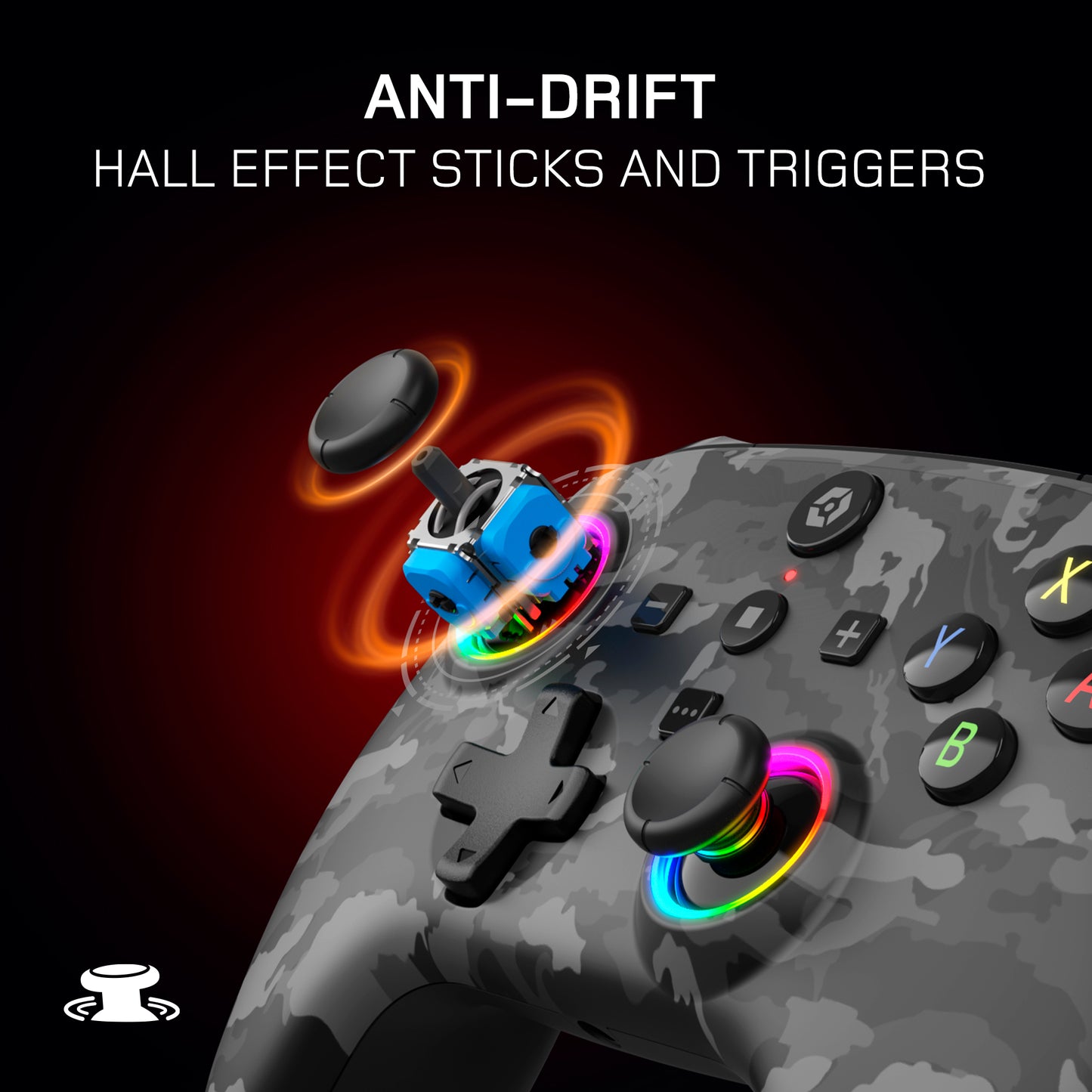 WX5+ Wireless RGB Controller Switch 2 Dark Camo
