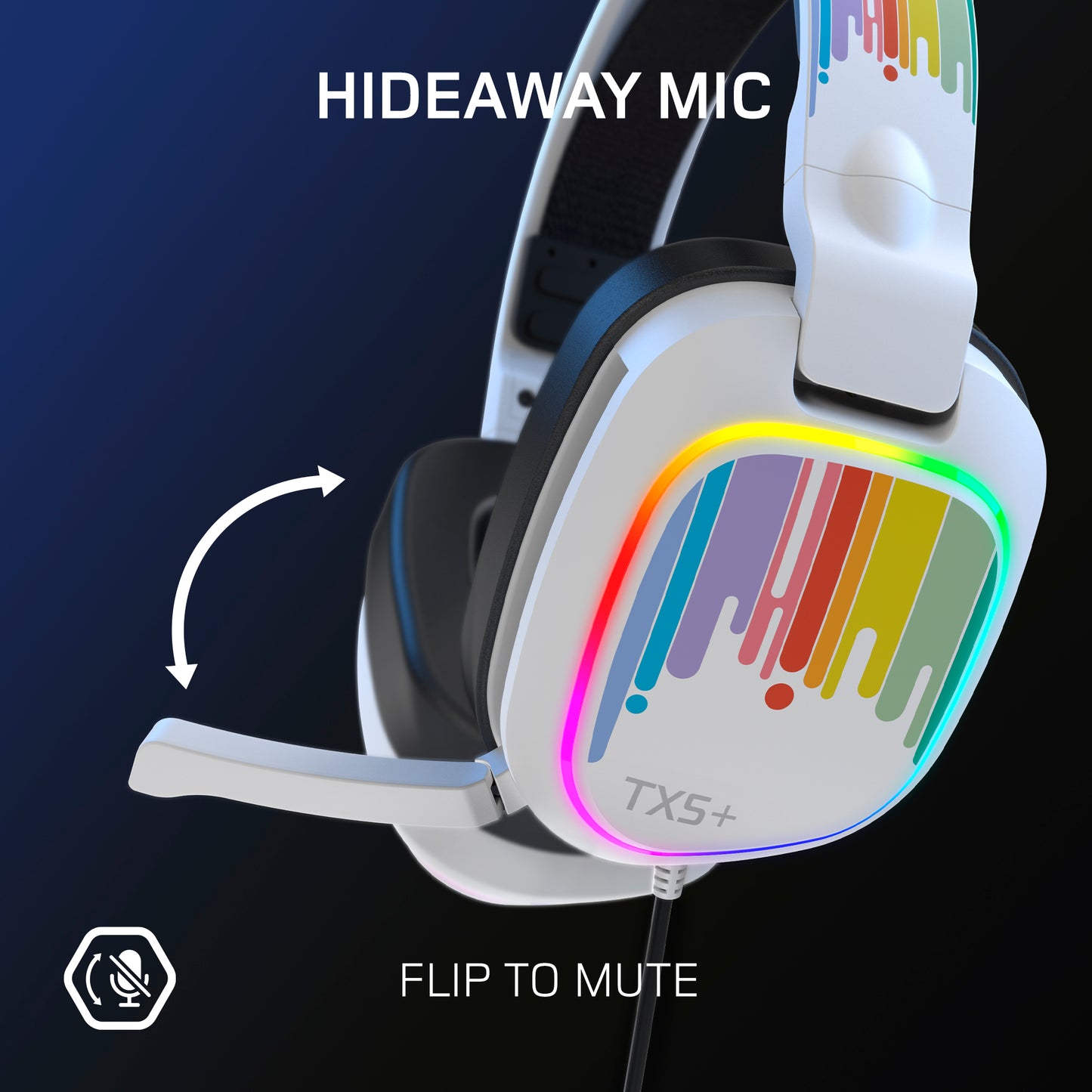 TX5+ RGB Wired Gaming Headset Crayons