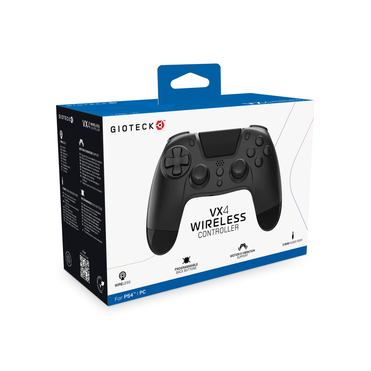 VX4 Wireless Controller for PS4 PC Black