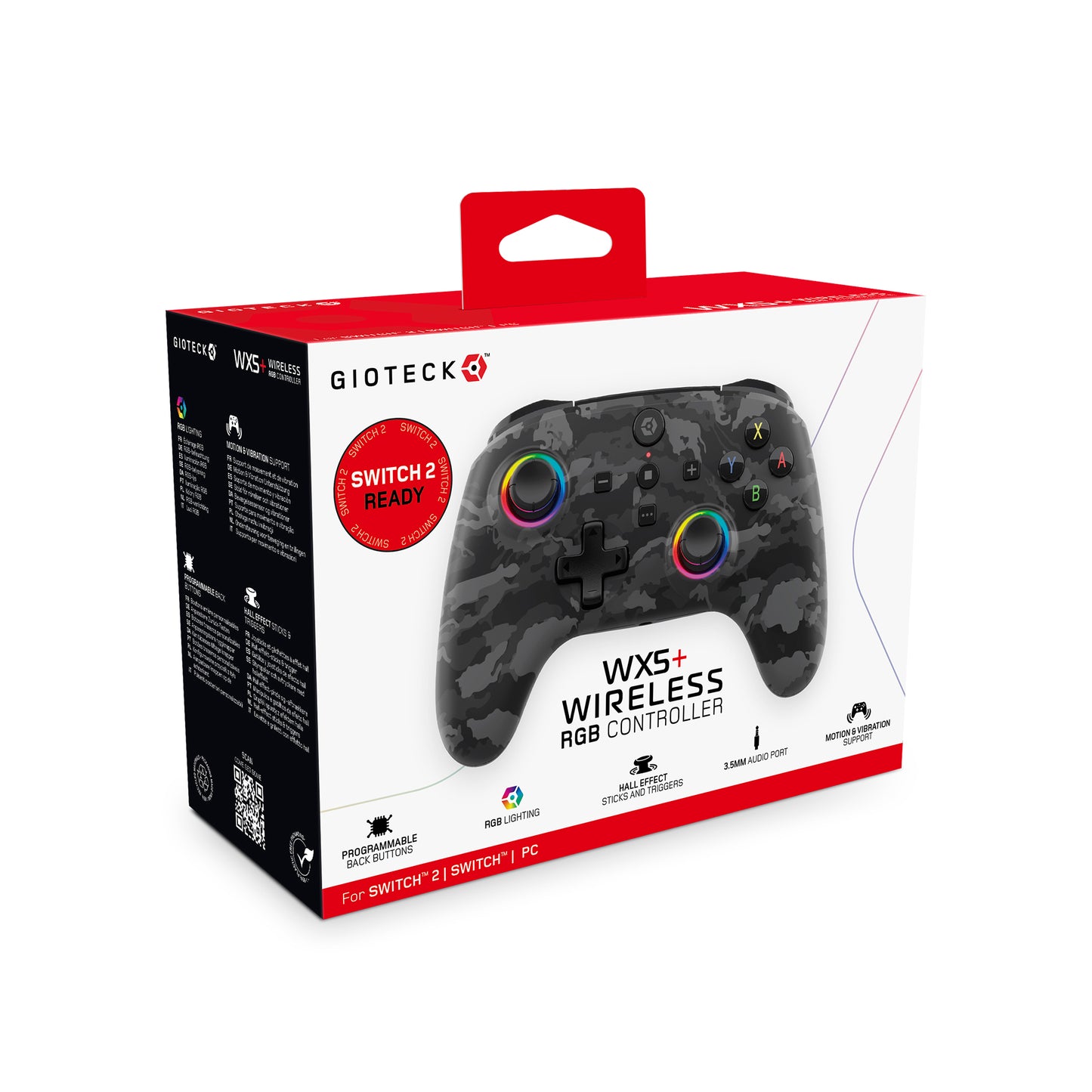 WX5+ Wireless RGB Controller Switch 2 Dark Camo