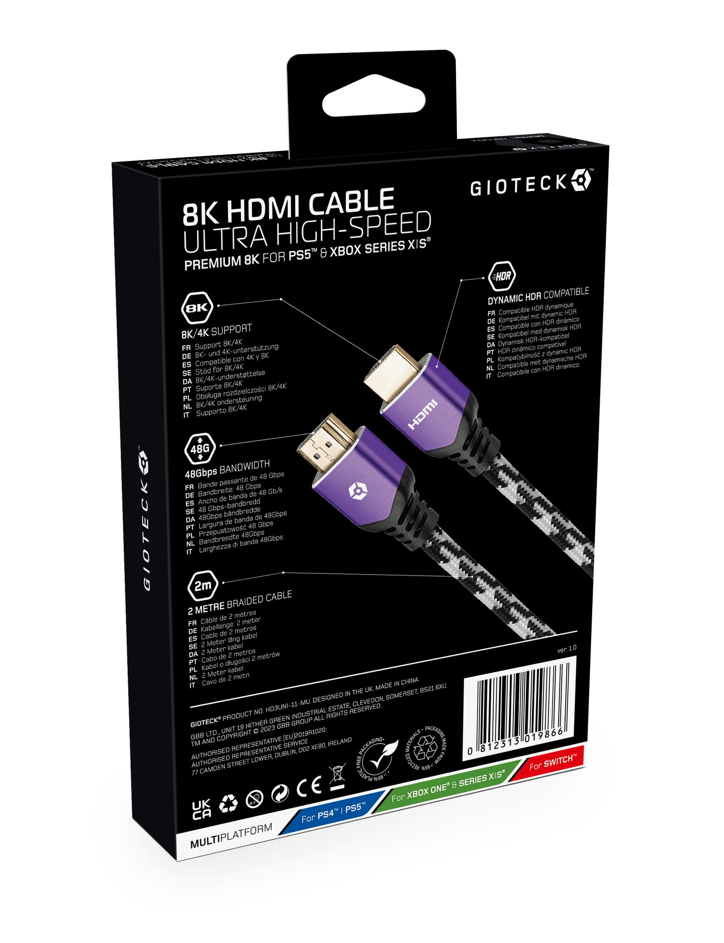 8K HDMI Cable For PS5 & Xbox Series X | S
