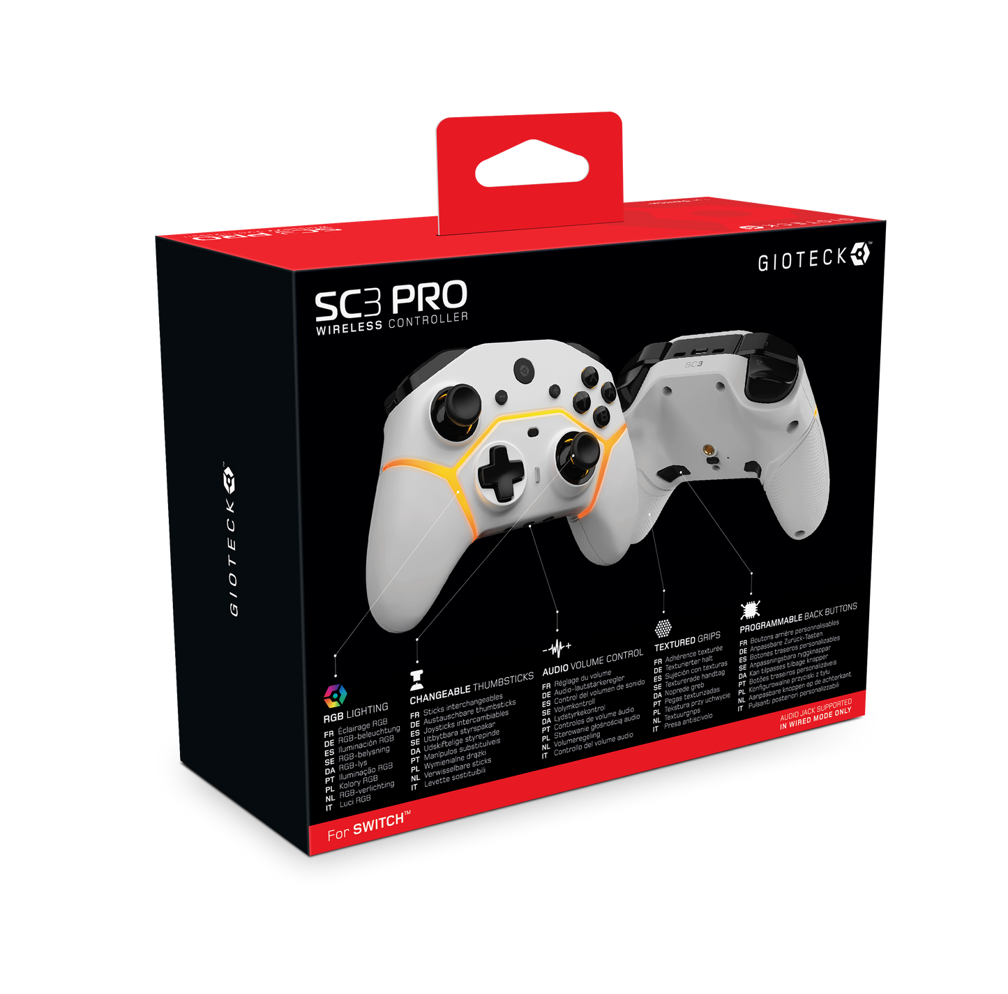 SC3 Wireless Pro Controller Switch PC Mobile White