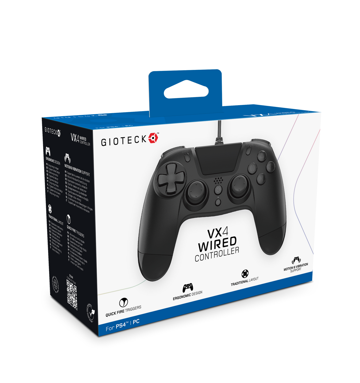 VX4 Wired Controller PS4 PC Black