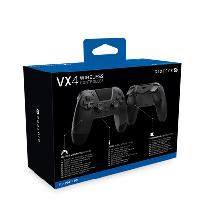 VX4 Wireless Controller for PS4 PC Black