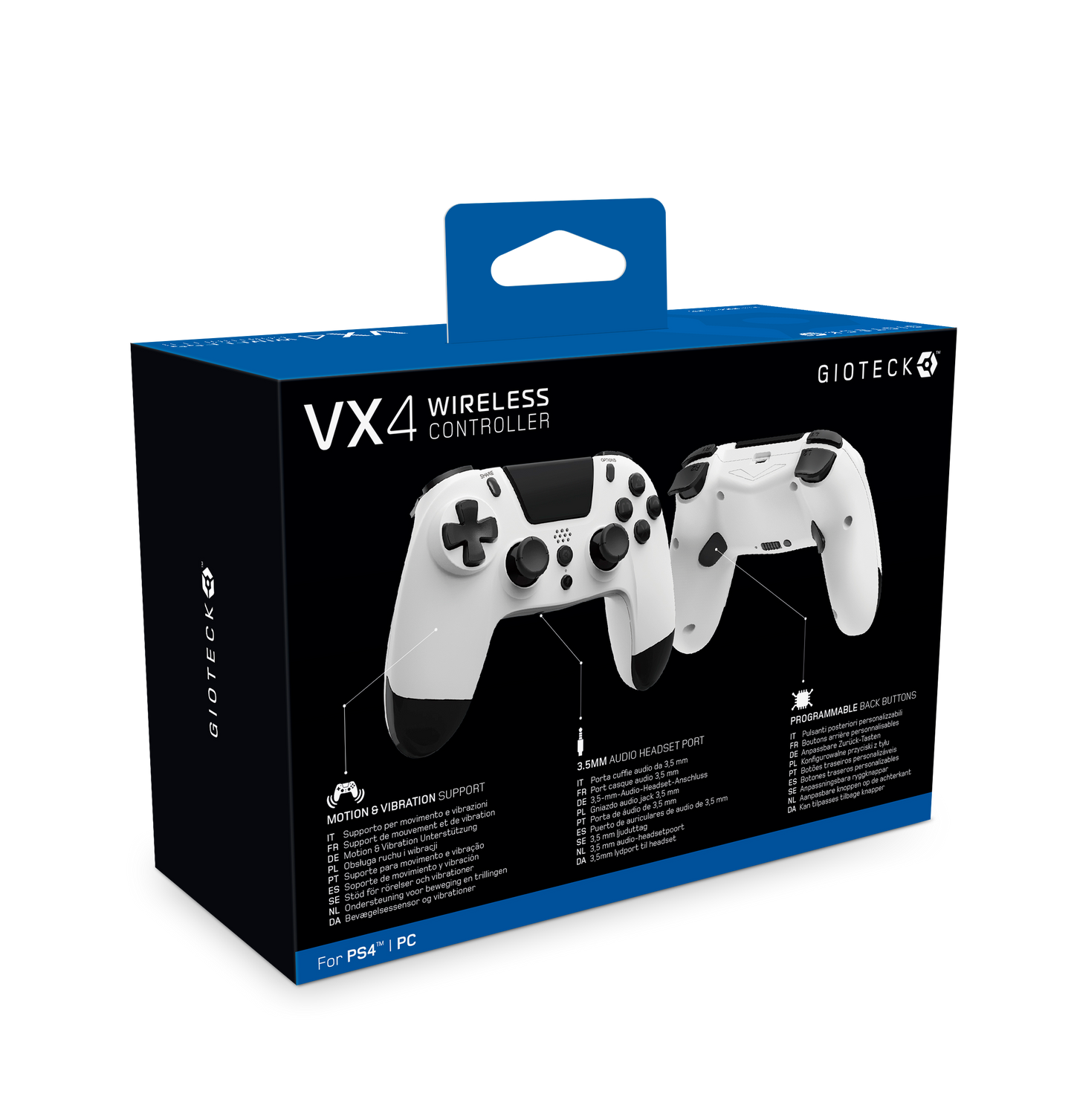 VX4 Wireless Controller for PS4 White