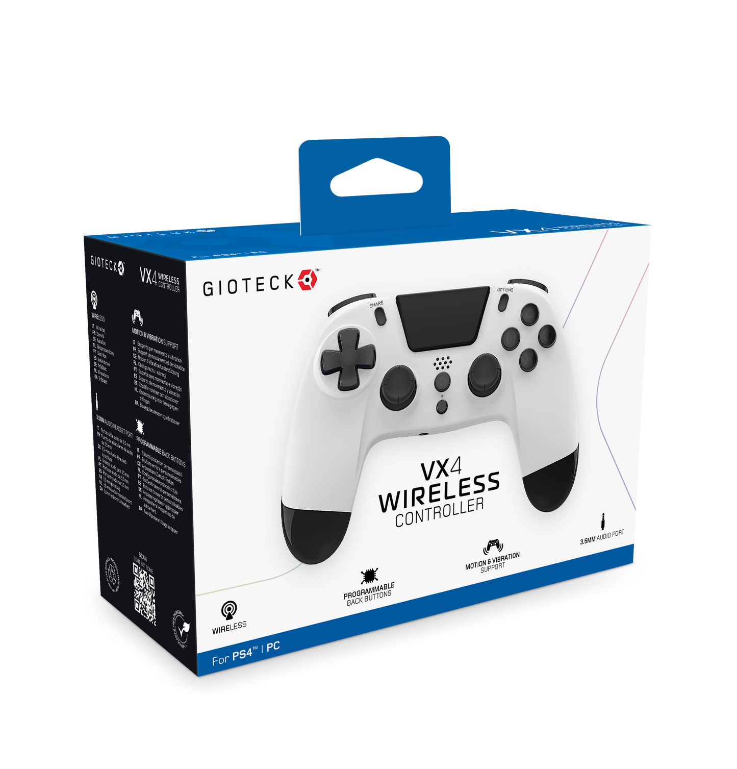 VX4 Wireless Controller for PS4 White
