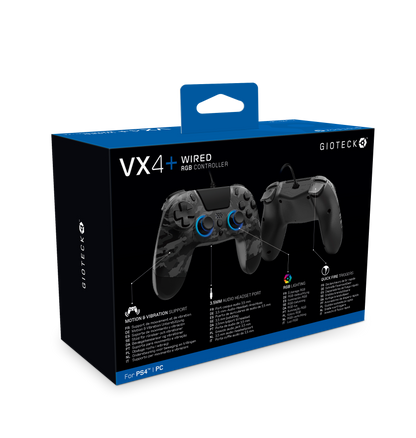 VX4+ Wired Controller for PS4 PC Dark Camo