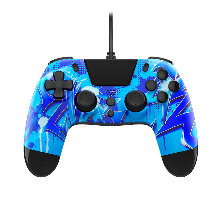 VX4 Wired Controller PS4 PC Blue Lightning - Main Image