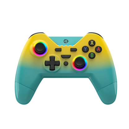 WX4+ Wireless RGB Controller Switch Yellow and Teal