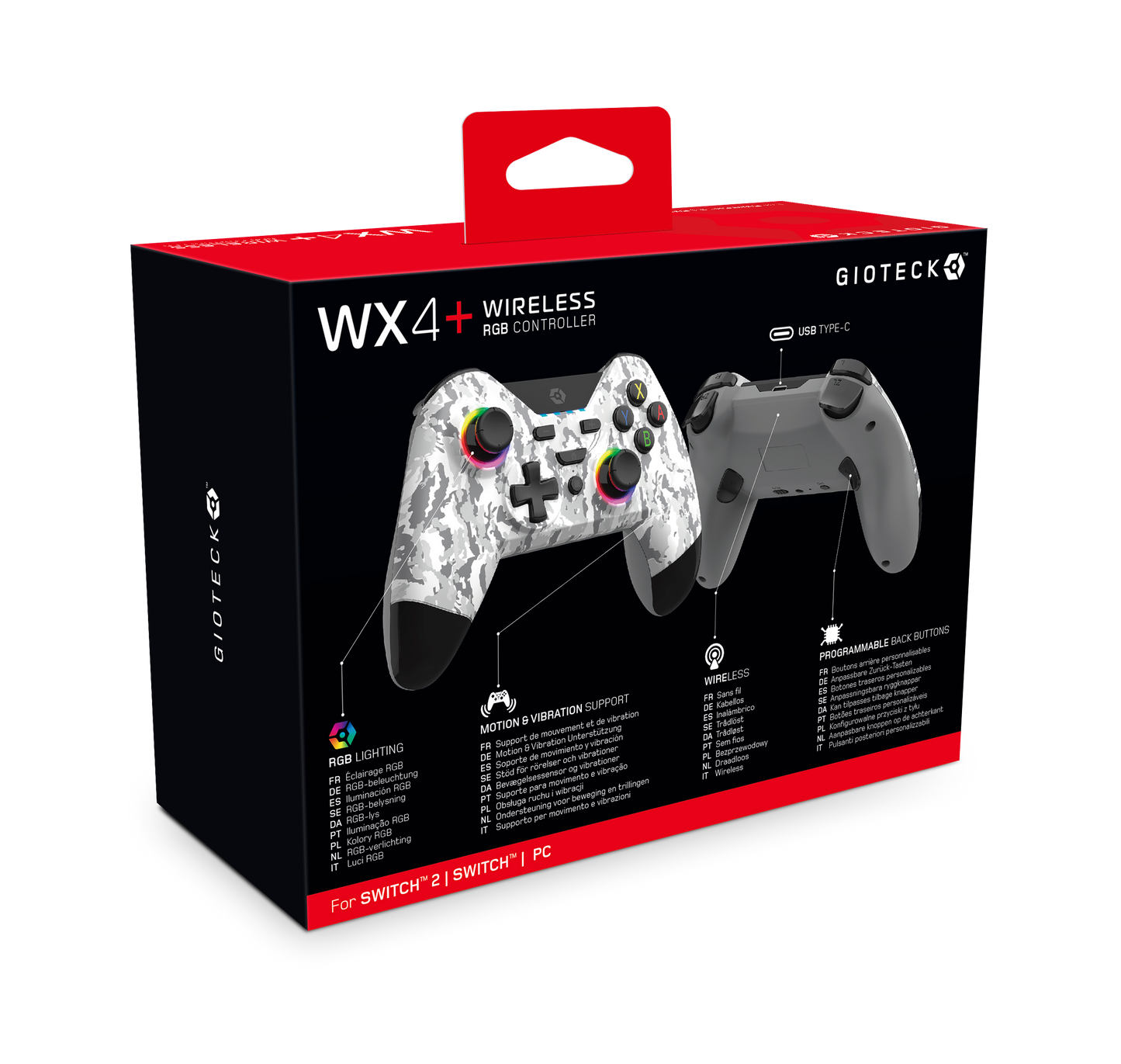 WX4+ Wireless RGB Controller Switch Light Camo