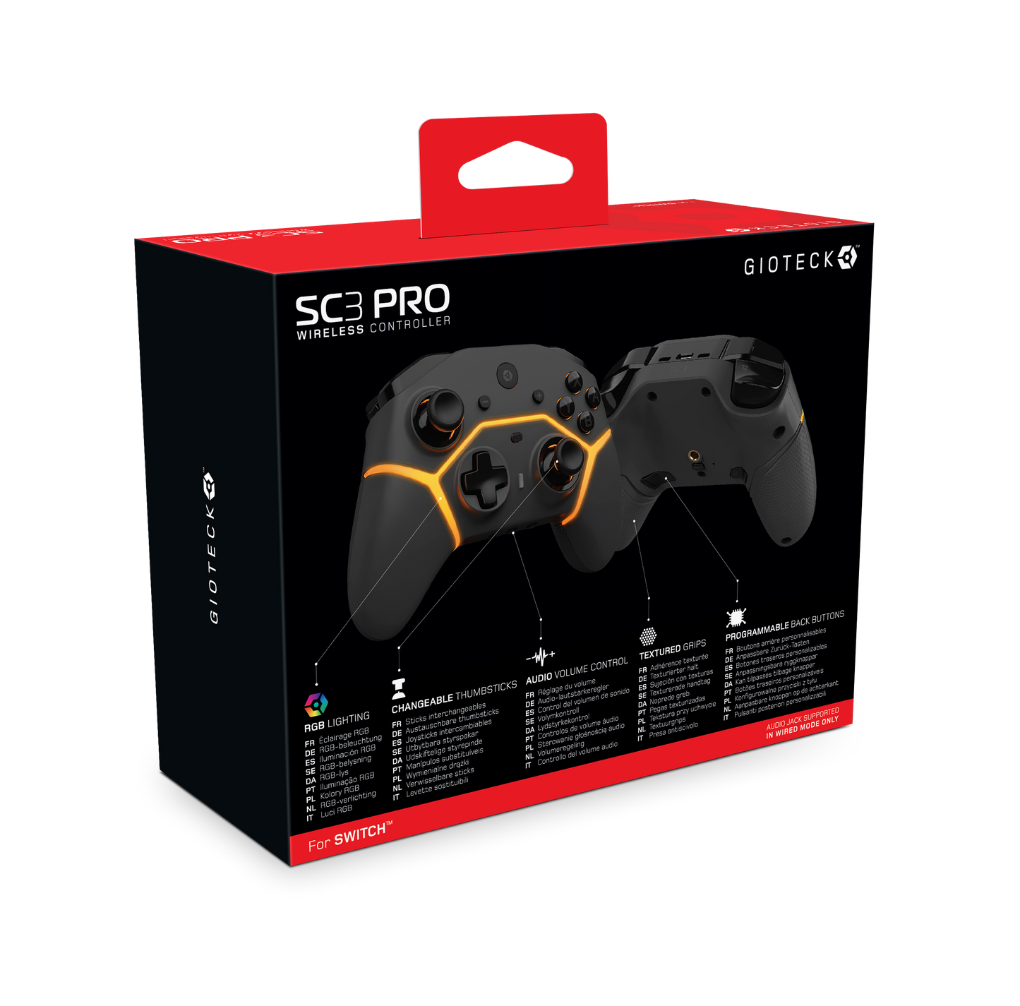 SC3 Wireless Pro Controller Switch PC Mobile Black