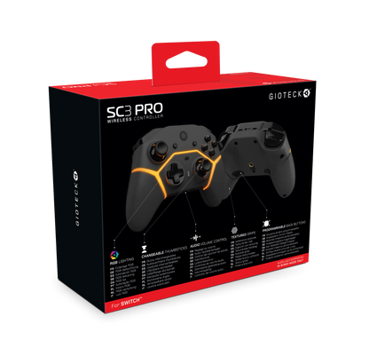 SC3 Wireless Pro Controller Switch PC Mobile Black