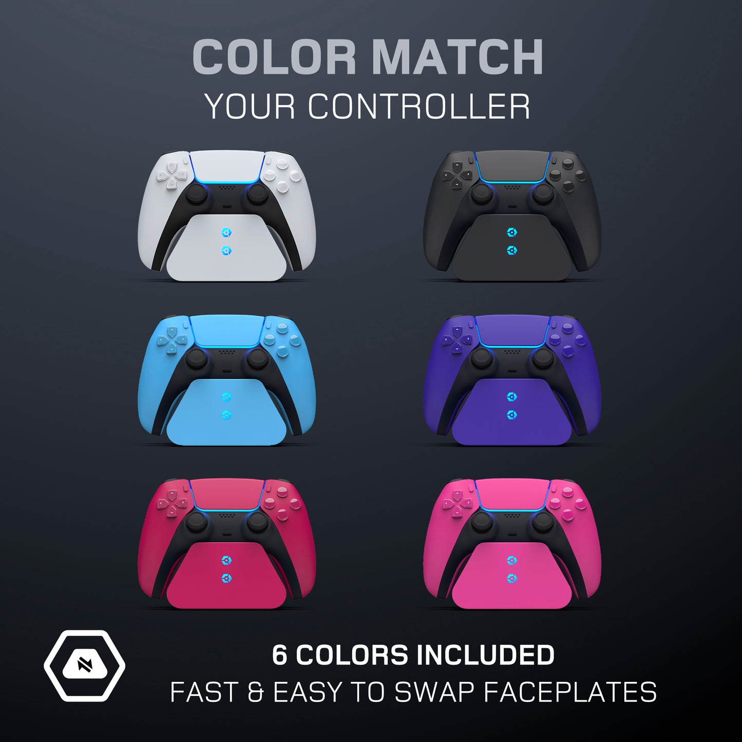 Duo Charging Stand for PS5 DualSense 6 Colours