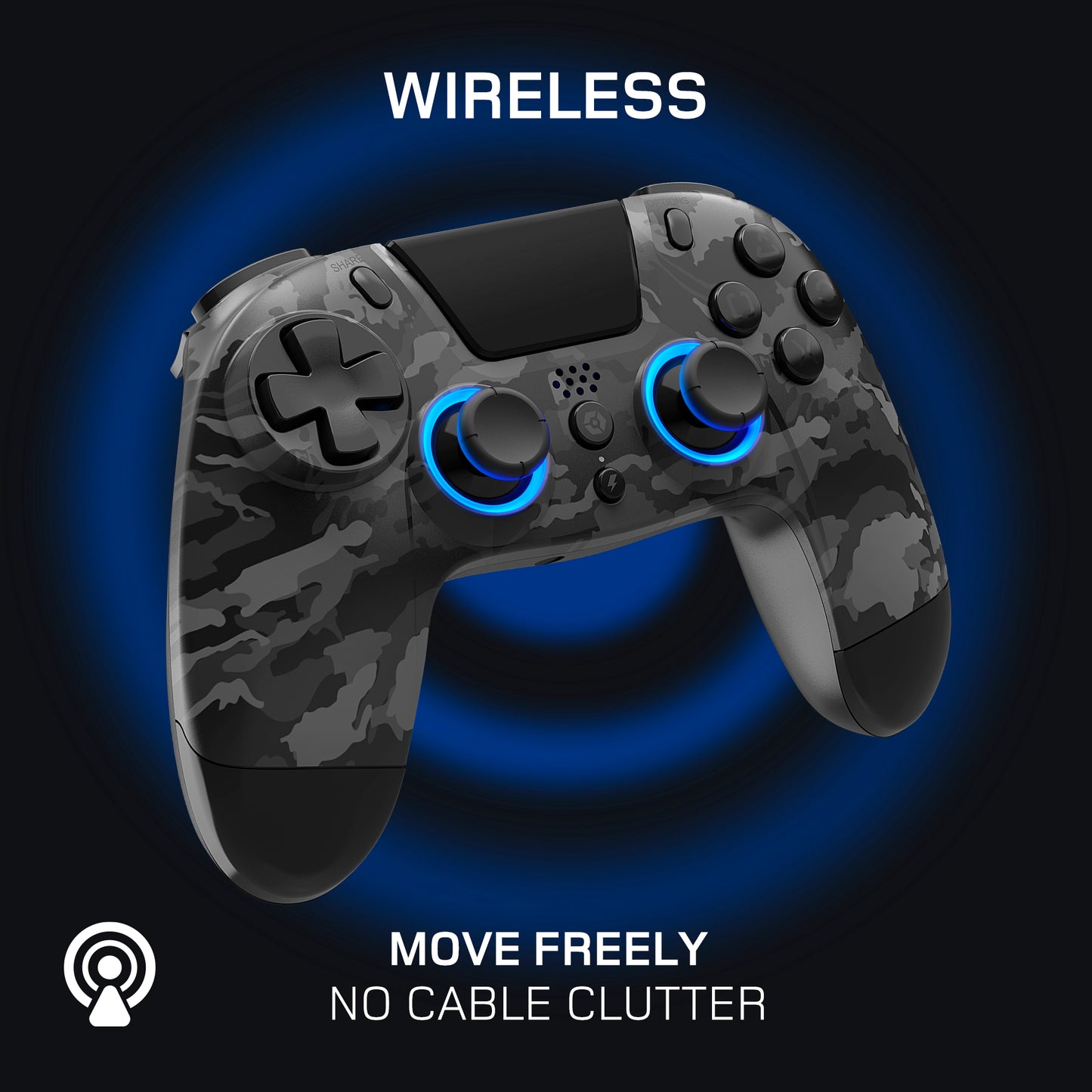 VX4+ Wireless Controller for PS4 PC Dark Camo
