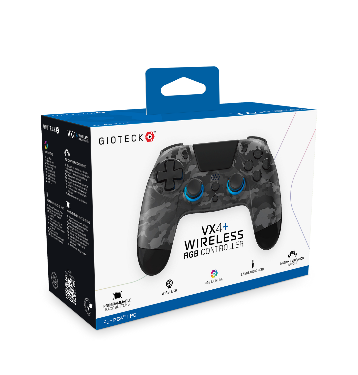 VX4+ Wireless Controller for PS4 PC Dark Camo