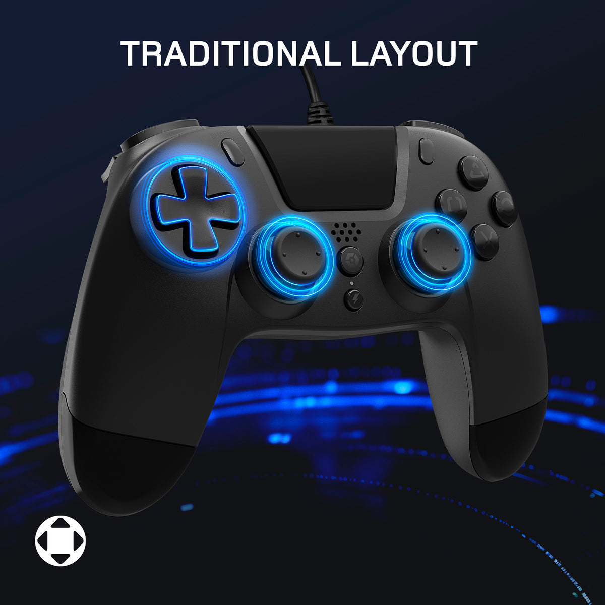 VX4 Wired Controller PS4 PC Black
