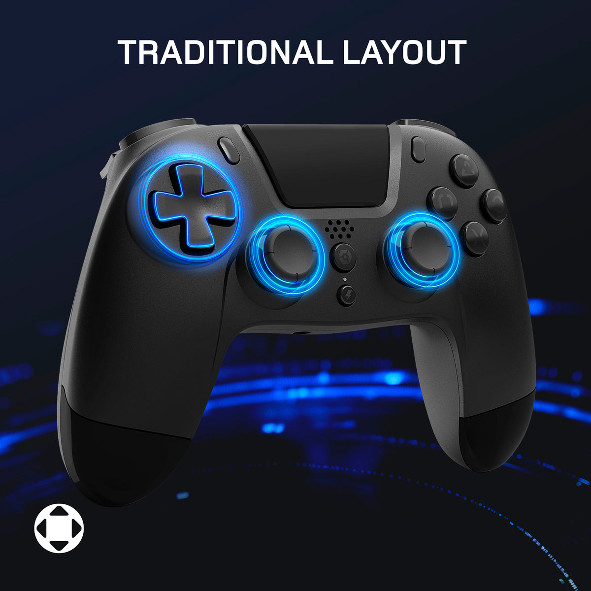 VX4 Wireless Controller for PS4 PC Black