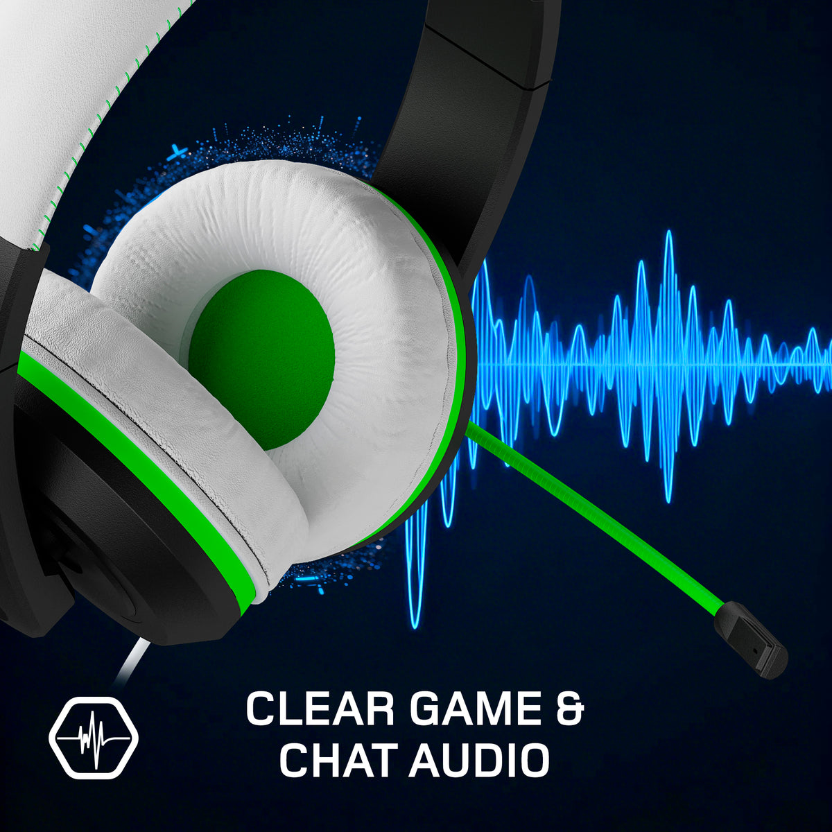 XH100X Wired Stereo Headset Universal White Green