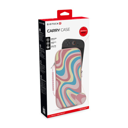 Switch 2 Carry Case Pink Swirl