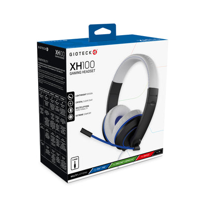 XH100P Wired Stereo Headset Universal White Blue