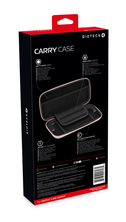 Switch 2 Carry Case Pink Swirl