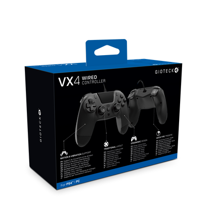 VX4 Wired Controller PS4 PC Black
