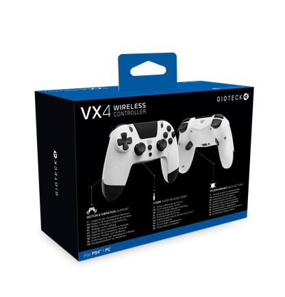 VX4 Wireless Controller for PS4 White
