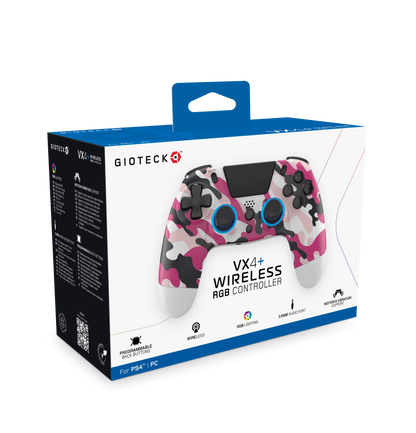 VX4+ Wireless Controller for PS4 PC Pink Camo