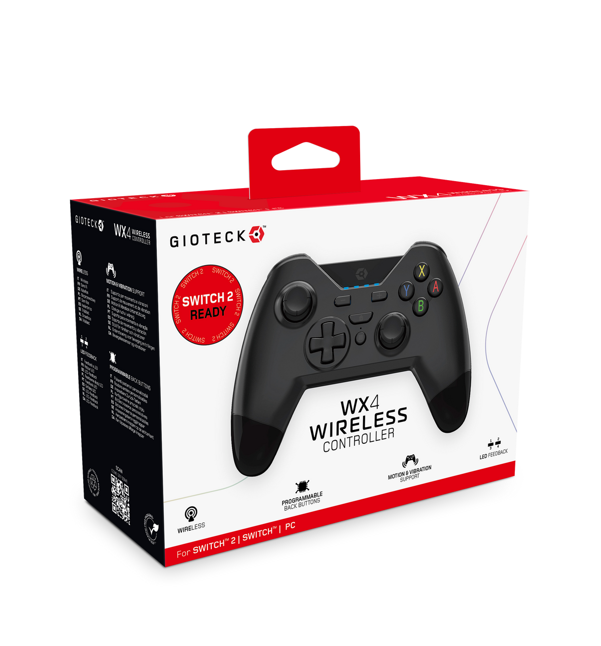Gioteck WX4 Wireless Controller Switch PC Black